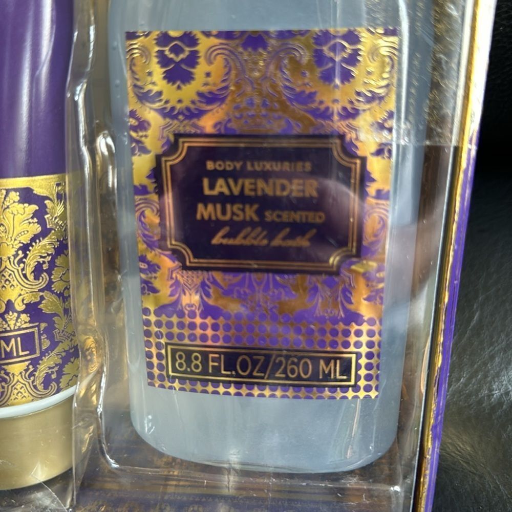 NEW body luxuries lavender musk scented bath kit - purple - Picture 4 of 6